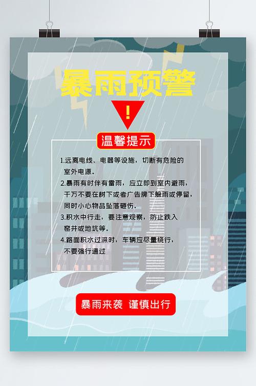 暴雨休息通知文案「暴雨天10个安全提醒内容」 海产干货